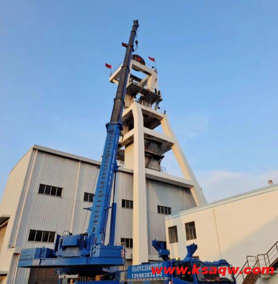 中煤矿建机电安装公司第九项目部高效完成板集煤矿副井上天轮更换工程