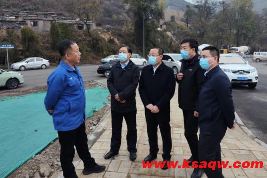 山焦西山官地矿领导深入现场进行调研