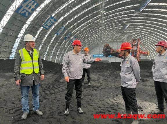 山东能源 吴龙泉到鲁西储配煤曹庄基地调研指导工作