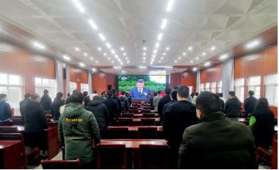 新田煤矿干部职工沉痛悼念江泽民同志