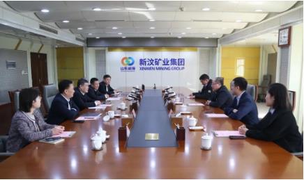 山东能源新汶矿业集团王乃国会见浦发银行泰安分行客人