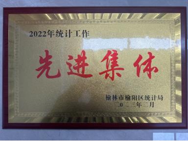 巴拉素煤业公司荣获“2022年统计工作先进集体”称号