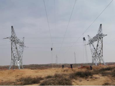 可可盖煤业公司第二电源临时线路受电一次成功