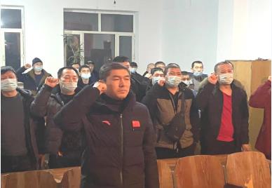 兴安煤矿党委开展班前会跟班听课活动