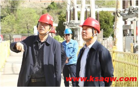 王晓东到杜儿坪110kV变电站、河龙湾110kV变电站督导安全工作