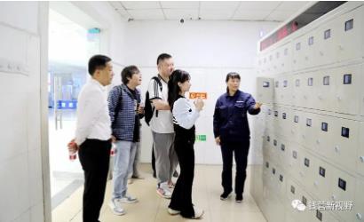 淮北传媒中心到钱营孜矿采访交流