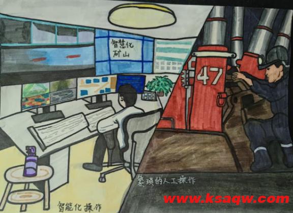 义桥煤矿工会开展“我心中的千亿集团”职工子女主题画活动