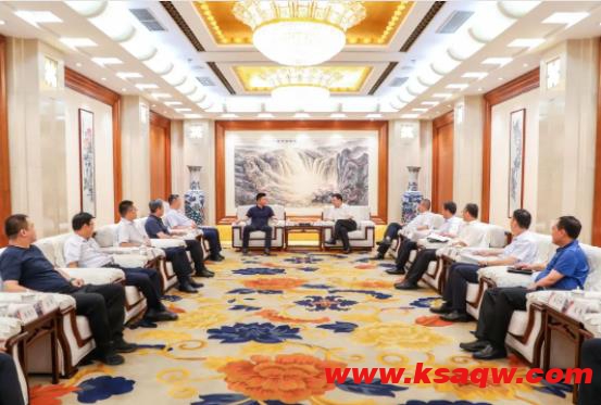 山西焦煤集团公司党委副书记、副董事长、总经理王强会见河南钢铁集团客人