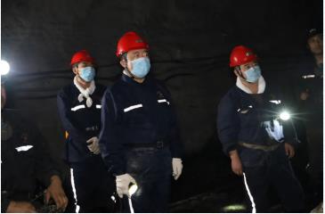 韩福生到兴安矿调研检查工作时强调大打接续准备会战稳定矿井产量规模