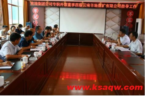 云煤（煤化）集团专职外部董事寸延峰一行赴云南羊场煤矿有限公司开展主题教育调研