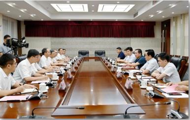 淮河能源控股集团党委书记、董事长、总经理王世森会见中煤地质集团客人