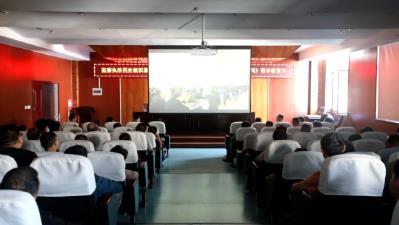 泰山隆安煤业组织全员观看“黑色三分钟 生死一瞬间”警示教育片